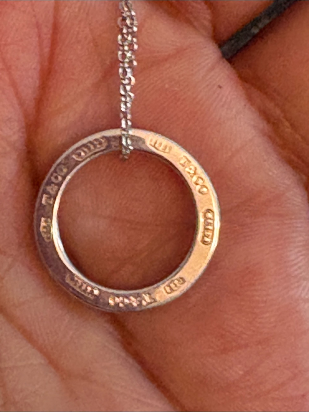 Authentic Tiffany & Co. - Sterling Silver 1837 Circle
Pendant Necklace 16.5" - Picture 4 of 16